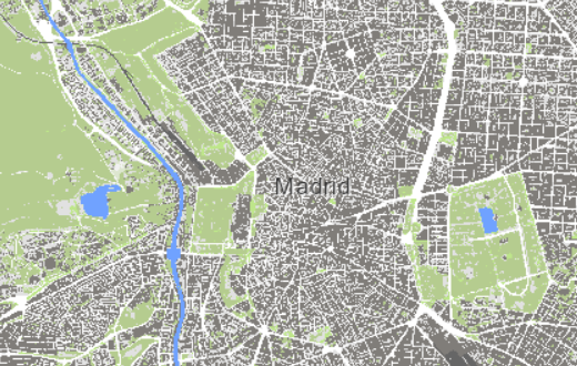 Mapa europeo de poblaciones