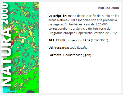 Enlace a centro de descargas con filtro Nature 2000