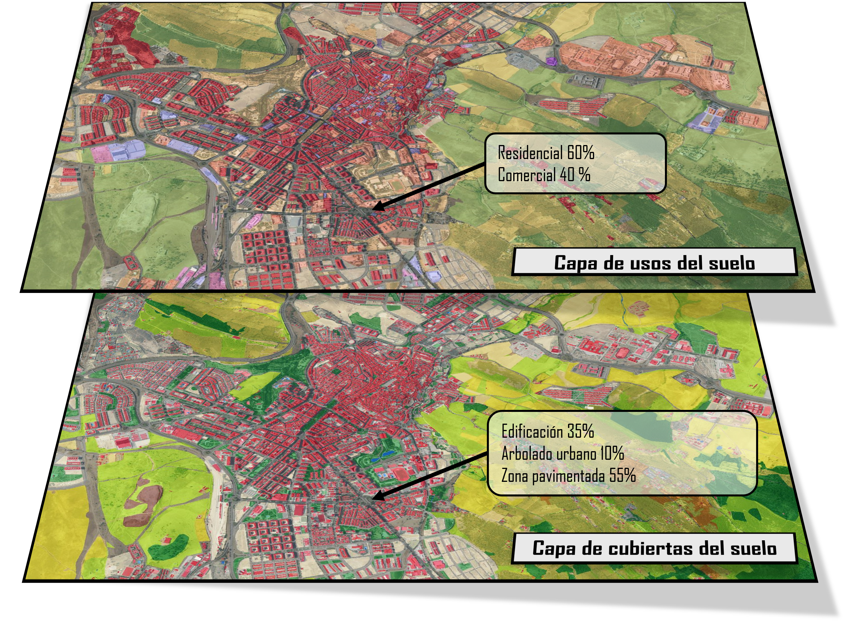 Imagen de ejemplo de usos y cubiertas del suelo.